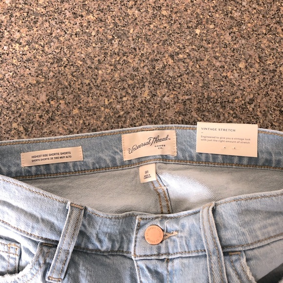 Universal Thread Highest Rise Shortie Shorts Vintage Style Size 8 - Picture 5 of 9
